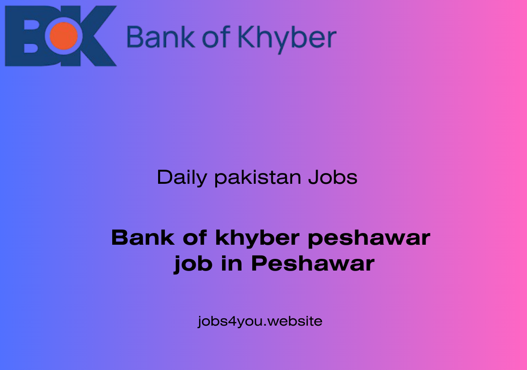 job in Peshawar